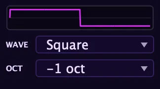 The sub oscillator panel